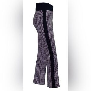 Marc Cain Midnight Blue Pull On Patterned Pants Size 10